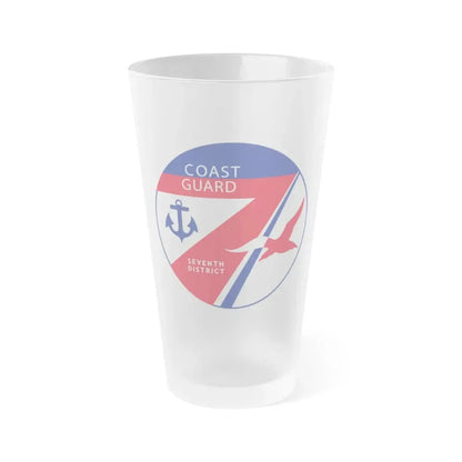 Coast Guard Seventh District (U.S. Coast Guard) Frosted Pint Glass 16oz Default Title - Go Mug Yourself