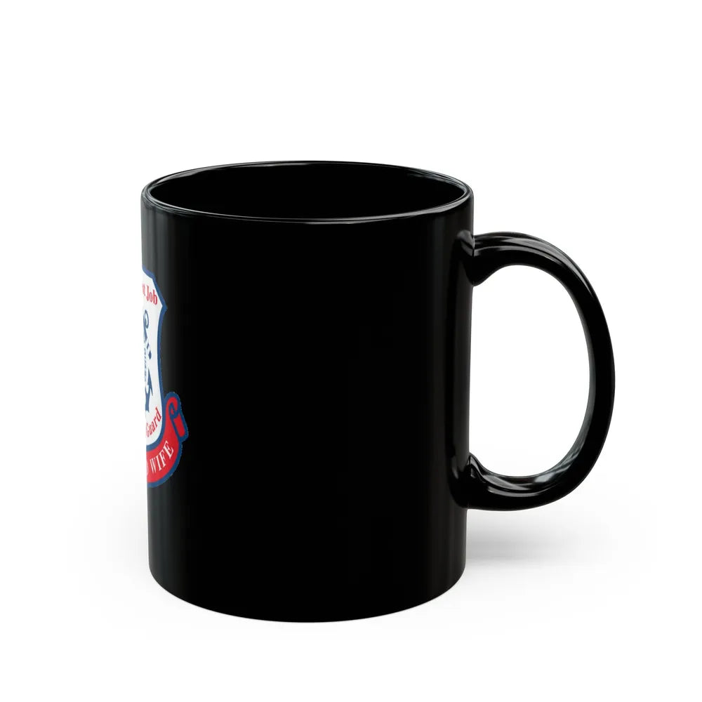 Coast Guard Wife (U.S. Coast Guard) Black Coffee Mug-Go Mug Yourself