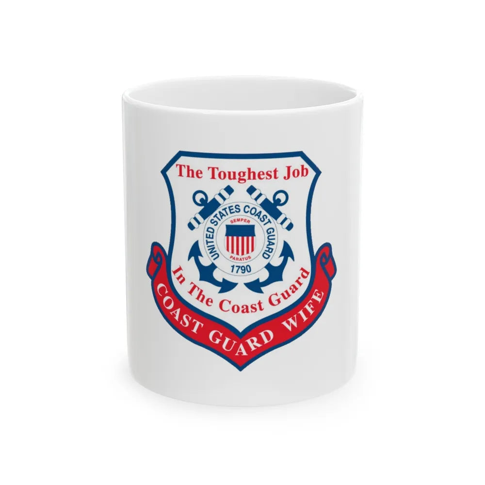 Coast Guard Wife (U.S. Coast Guard) White Coffee Mug-11oz-Go Mug Yourself