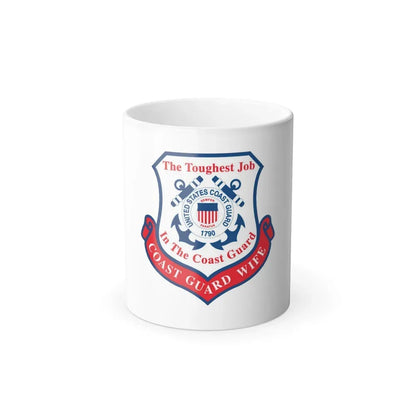 Coast Guard Wife (U.S. Coast Guard) Color Changing Coffee Mug 11oz - Go Mug Yourself