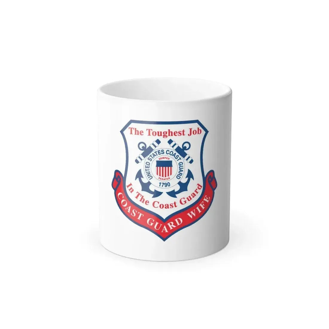 Coast Guard Wife (U.S. Coast Guard) Color Changing Coffee Mug 11oz - Go Mug Yourself