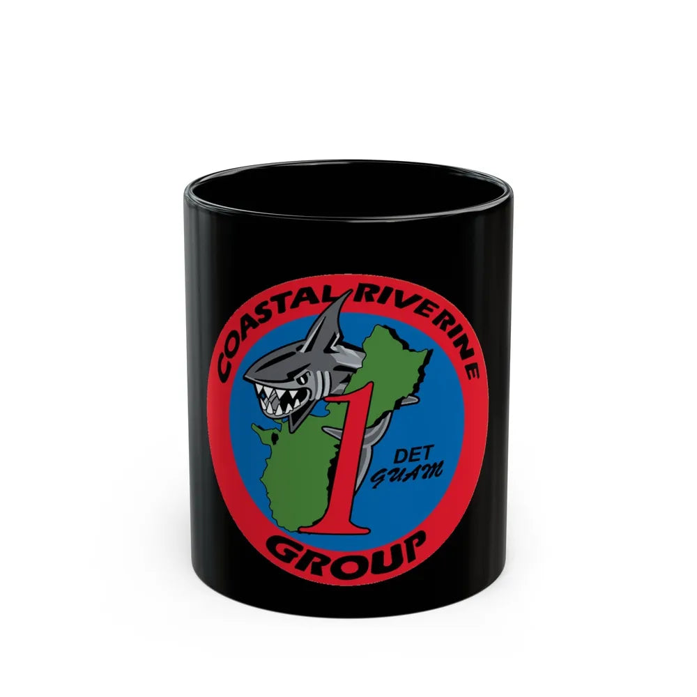 Coastal Riverine Group 1 Det Guam (U.S. Navy) Black Coffee Mug-11oz-Go Mug Yourself