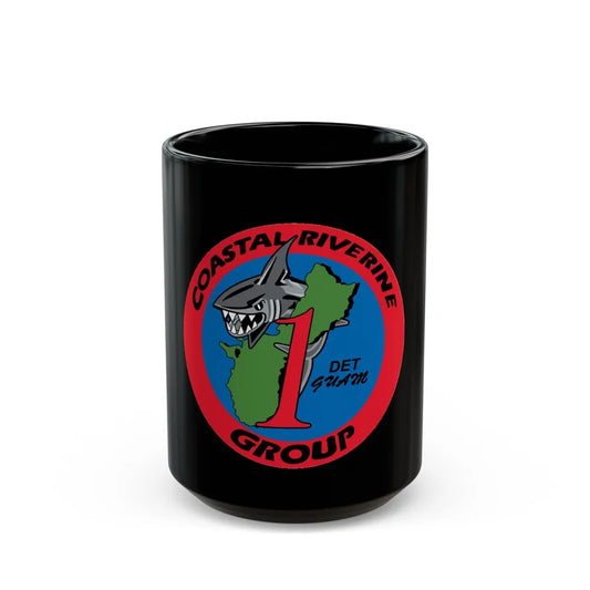 Coastal Riverine Group 1 Det Guam (U.S. Navy) Black Coffee Mug-15oz-Go Mug Yourself