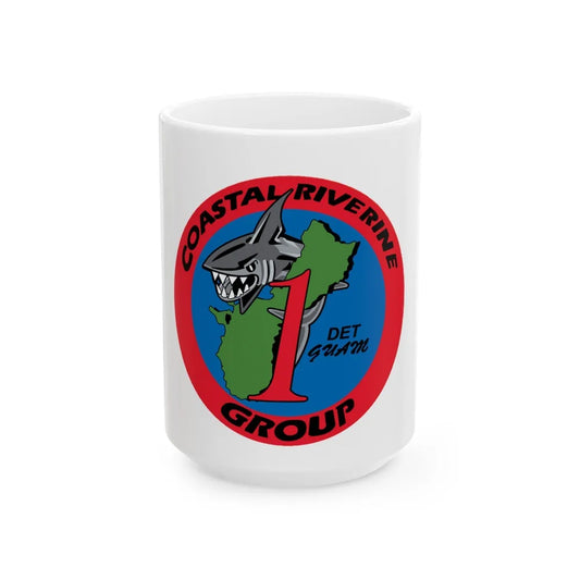 Coastal Riverine Group 1 Det Guam (U.S. Navy) White Coffee Mug-15oz-Go Mug Yourself