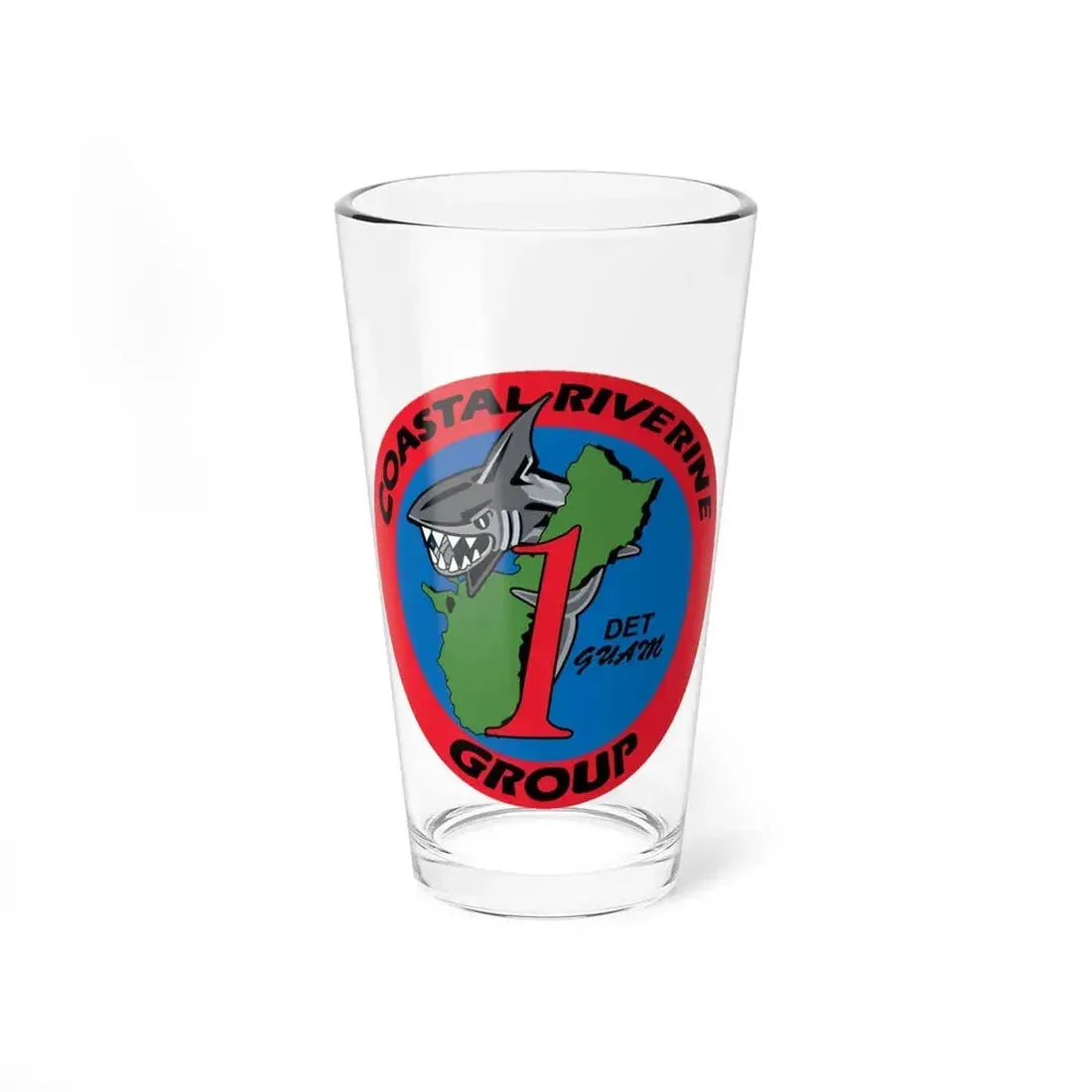 Coastal Riverine Group 1 Det Guam (U.S. Navy) Pint Glass 16oz 16oz - Go Mug Yourself
