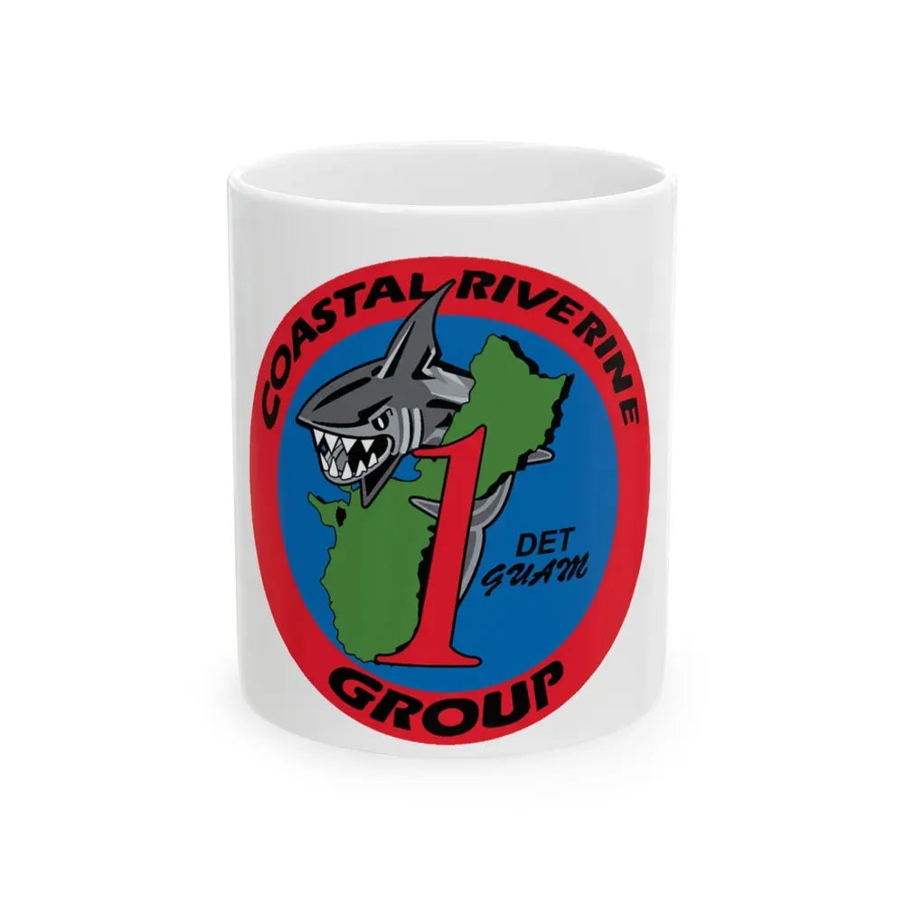 Coastal Riverine Group 1 Det Guam (U.S. Navy) White Coffee Mug 11oz - Go Mug Yourself