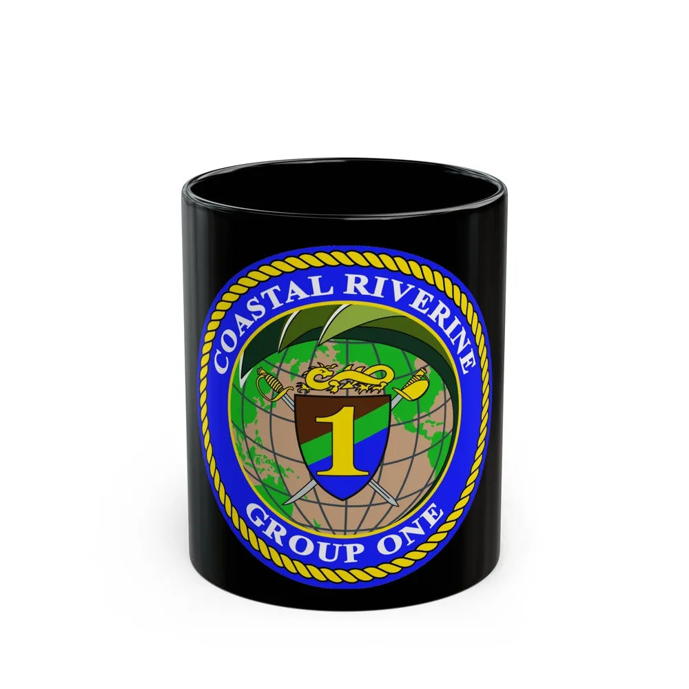 Coastal Riverine Group 1 (U.S. Navy) Black Coffee Mug-11oz-Go Mug Yourself