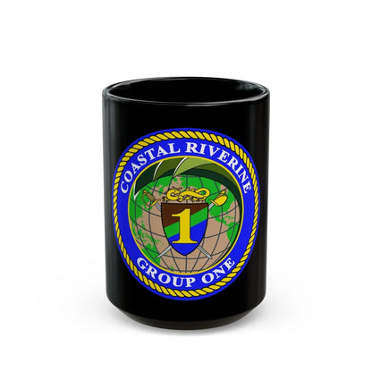 Coastal Riverine Group 1 (U.S. Navy) Black Coffee Mug-15oz-Go Mug Yourself