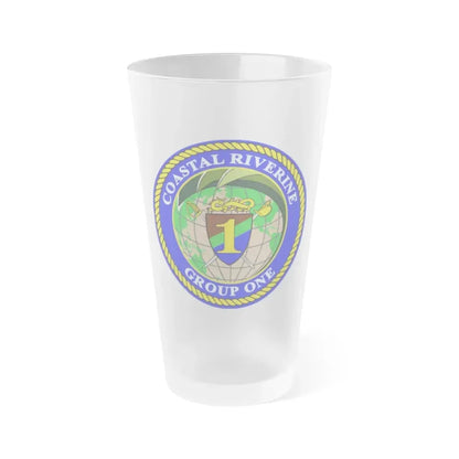 Coastal Riverine Group 1 (U.S. Navy) Frosted Pint Glass 16oz Default Title - Go Mug Yourself