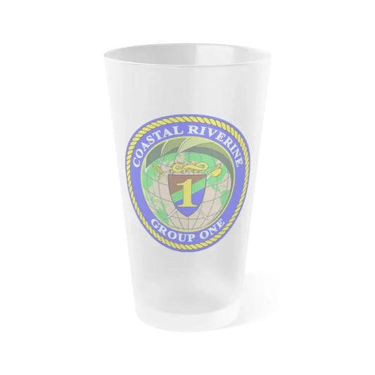 Coastal Riverine Group 1 (U.S. Navy) Frosted Pint Glass 16oz Default Title - Go Mug Yourself