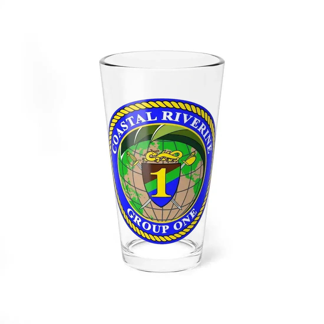 Coastal Riverine Group 1 (U.S. Navy) Pint Glass 16oz 16oz - Go Mug Yourself