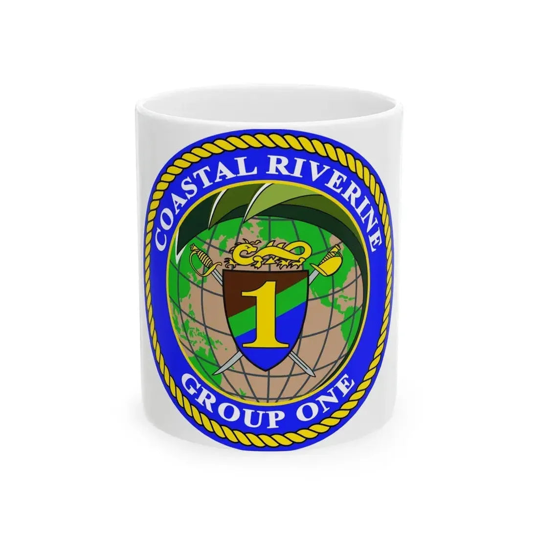 Coastal Riverine Group 1 (U.S. Navy) White Coffee Mug 11oz - Go Mug Yourself