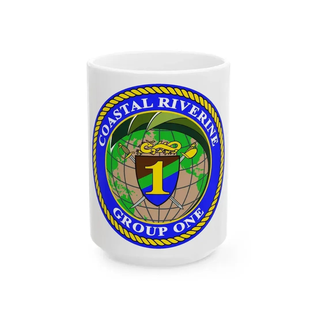 Coastal Riverine Group 1 (U.S. Navy) White Coffee Mug 15oz - Go Mug Yourself