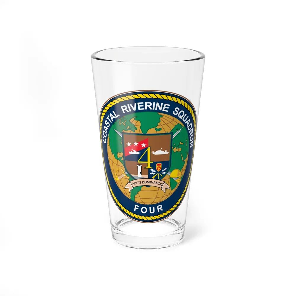 Coastal Riverine Sq 4 (U.S. Navy) Pint Glass 16oz-16oz-Go Mug Yourself