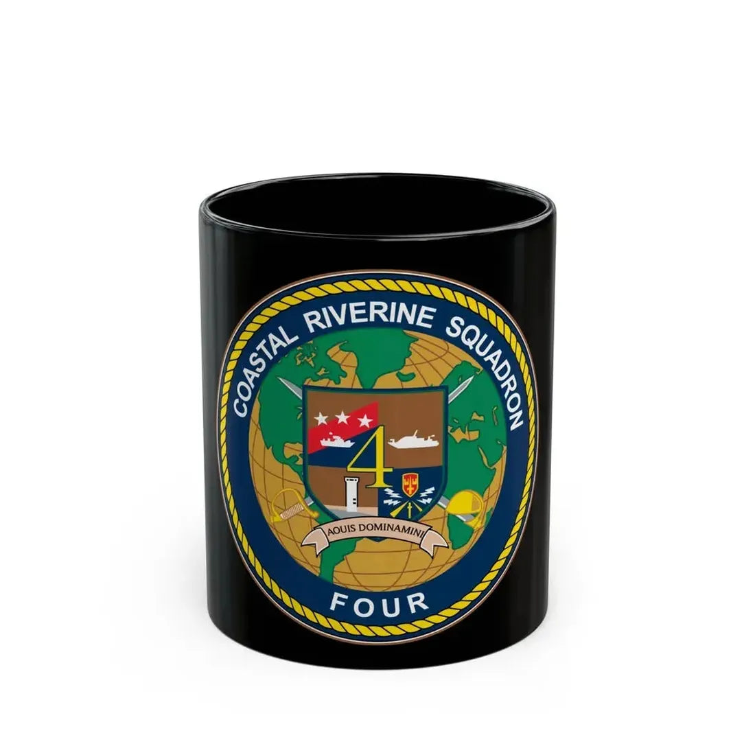 Coastal Riverine Sq 4 (U.S. Navy) Black Coffee Mug 11oz - Go Mug Yourself