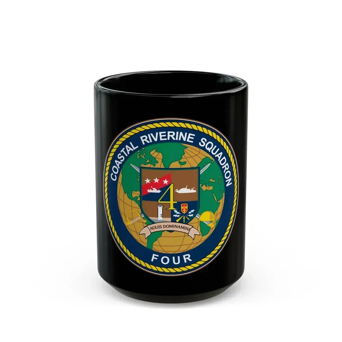 Coastal Riverine Sq 4 (U.S. Navy) Black Coffee Mug 15oz - Go Mug Yourself