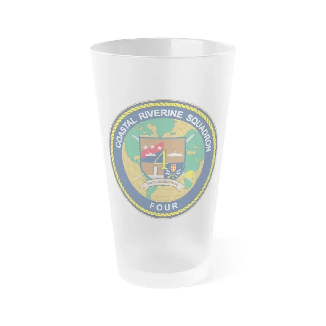 Coastal Riverine Sq 4 (U.S. Navy) Frosted Pint Glass 16oz Default Title - Go Mug Yourself
