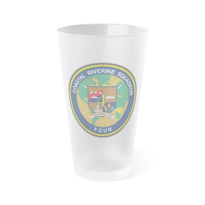 Coastal Riverine Sq 4 (U.S. Navy) Frosted Pint Glass 16oz Default Title - Go Mug Yourself