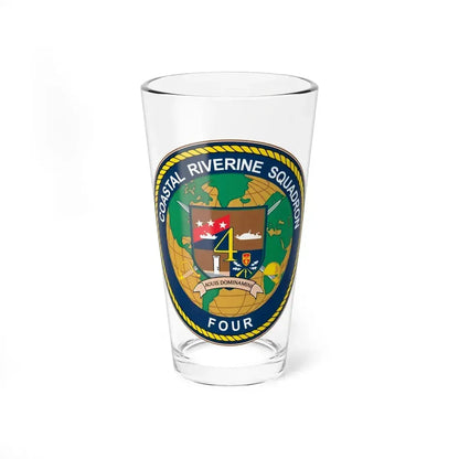 Coastal Riverine Sq 4 (U.S. Navy) Pint Glass 16oz 16oz - Go Mug Yourself