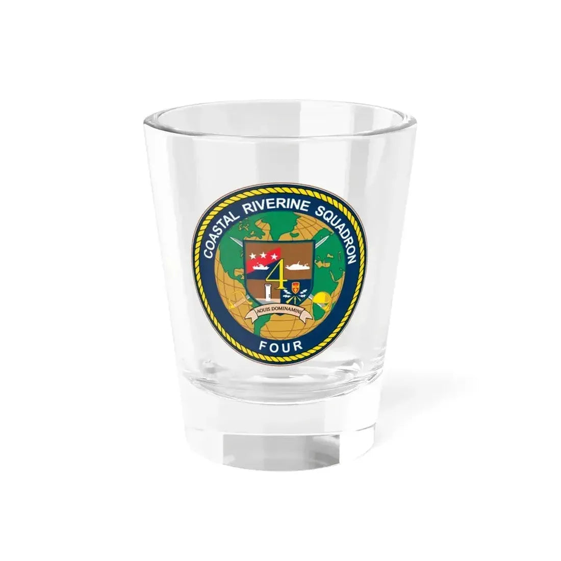 Coastal Riverine Sq 4 (U.S. Navy) Shot Glass 1.5oz 1.5oz - Go Mug Yourself