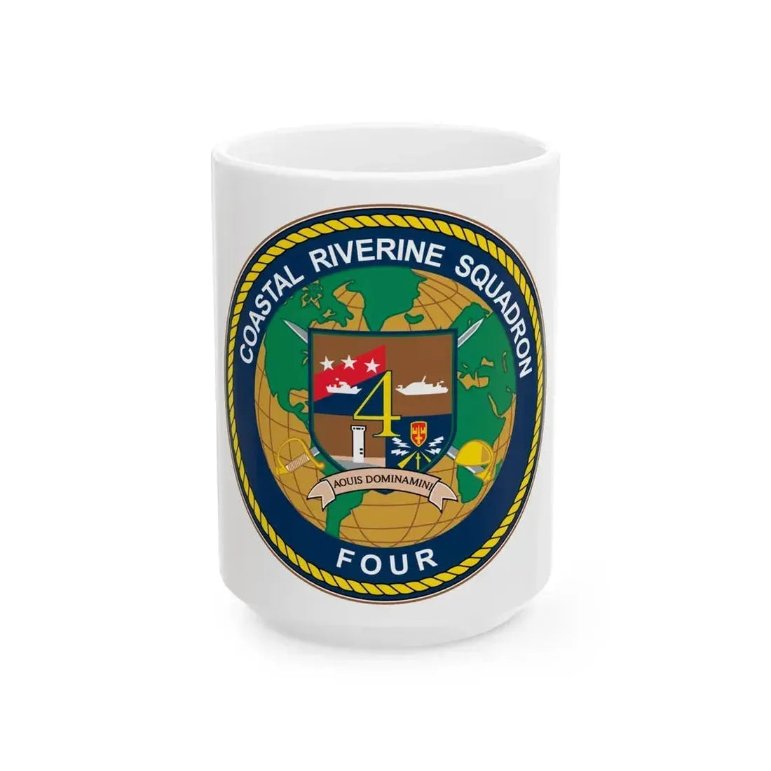Coastal Riverine Sq 4 (U.S. Navy) White Coffee Mug 15oz - Go Mug Yourself