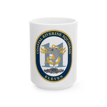 Coastal Riverine Sq Eleven (U.S. Navy) White Coffee Mug-15oz-Go Mug Yourself