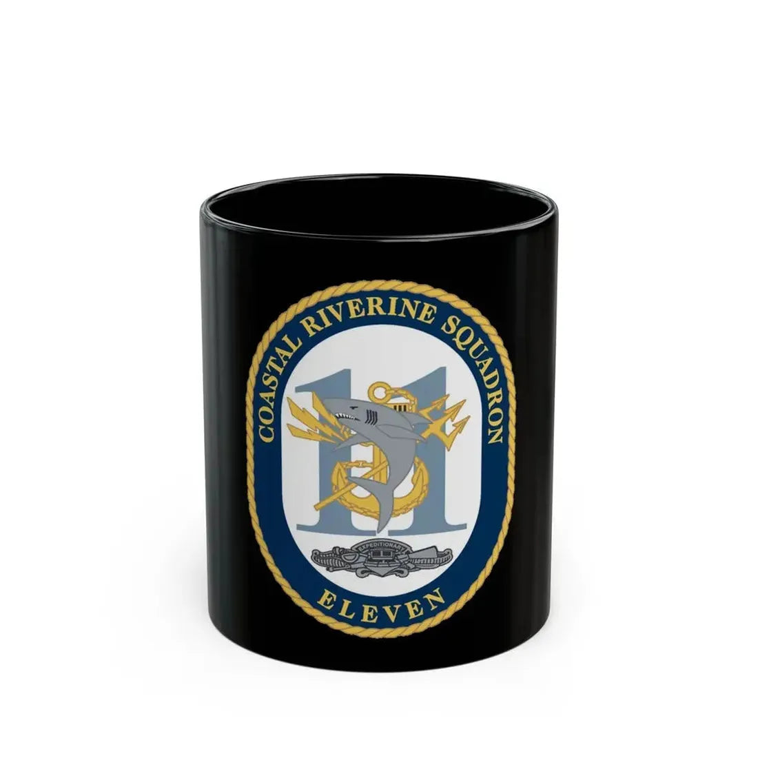 Coastal Riverine Sq Eleven (U.S. Navy) Black Coffee Mug 11oz - Go Mug Yourself