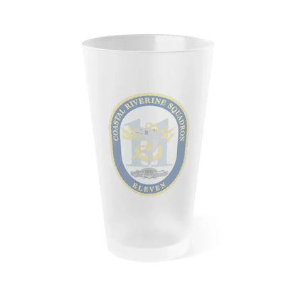 Coastal Riverine Sq Eleven (U.S. Navy) Frosted Pint Glass 16oz Default Title - Go Mug Yourself