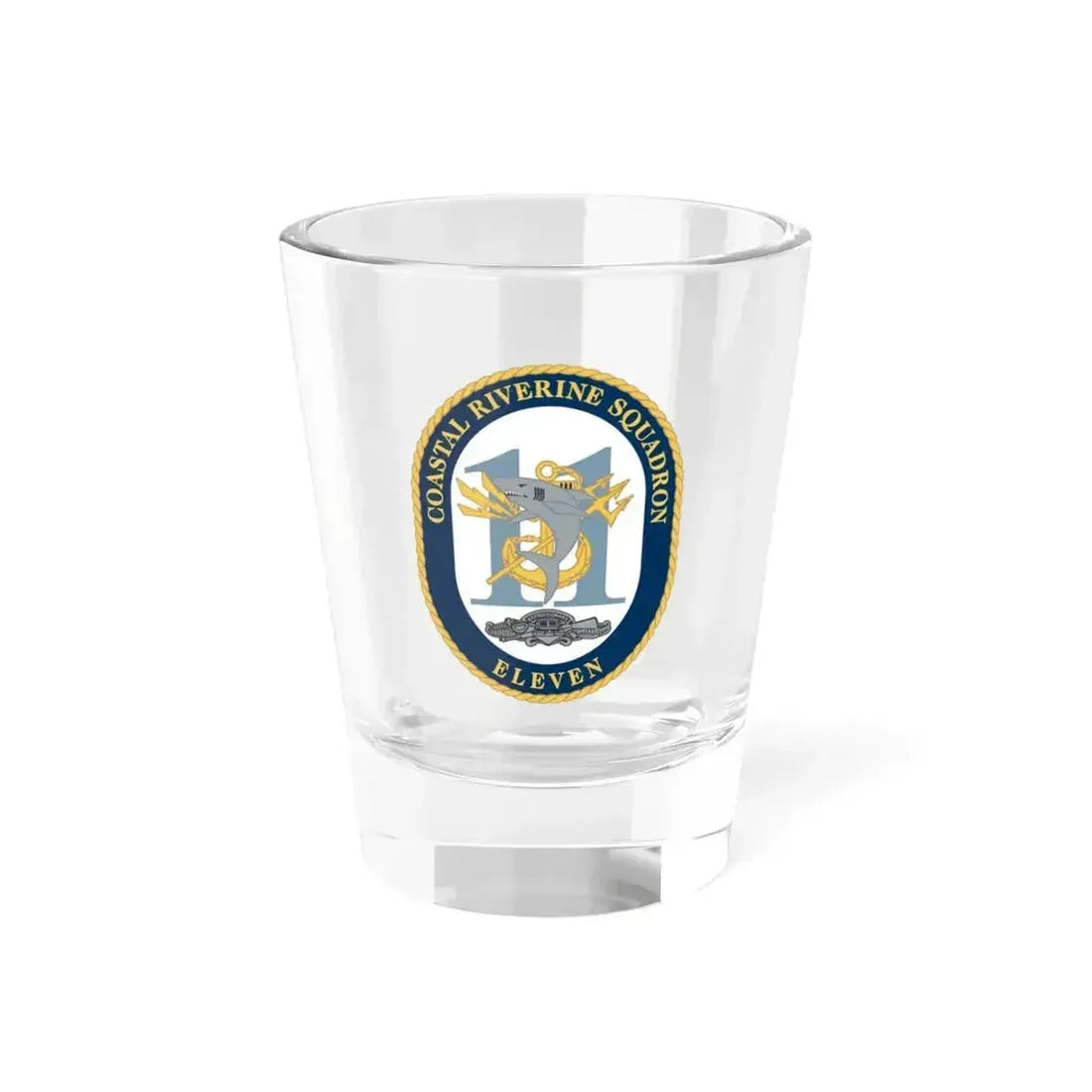 Coastal Riverine Sq Eleven (U.S. Navy) Shot Glass 1.5oz 1.5oz - Go Mug Yourself