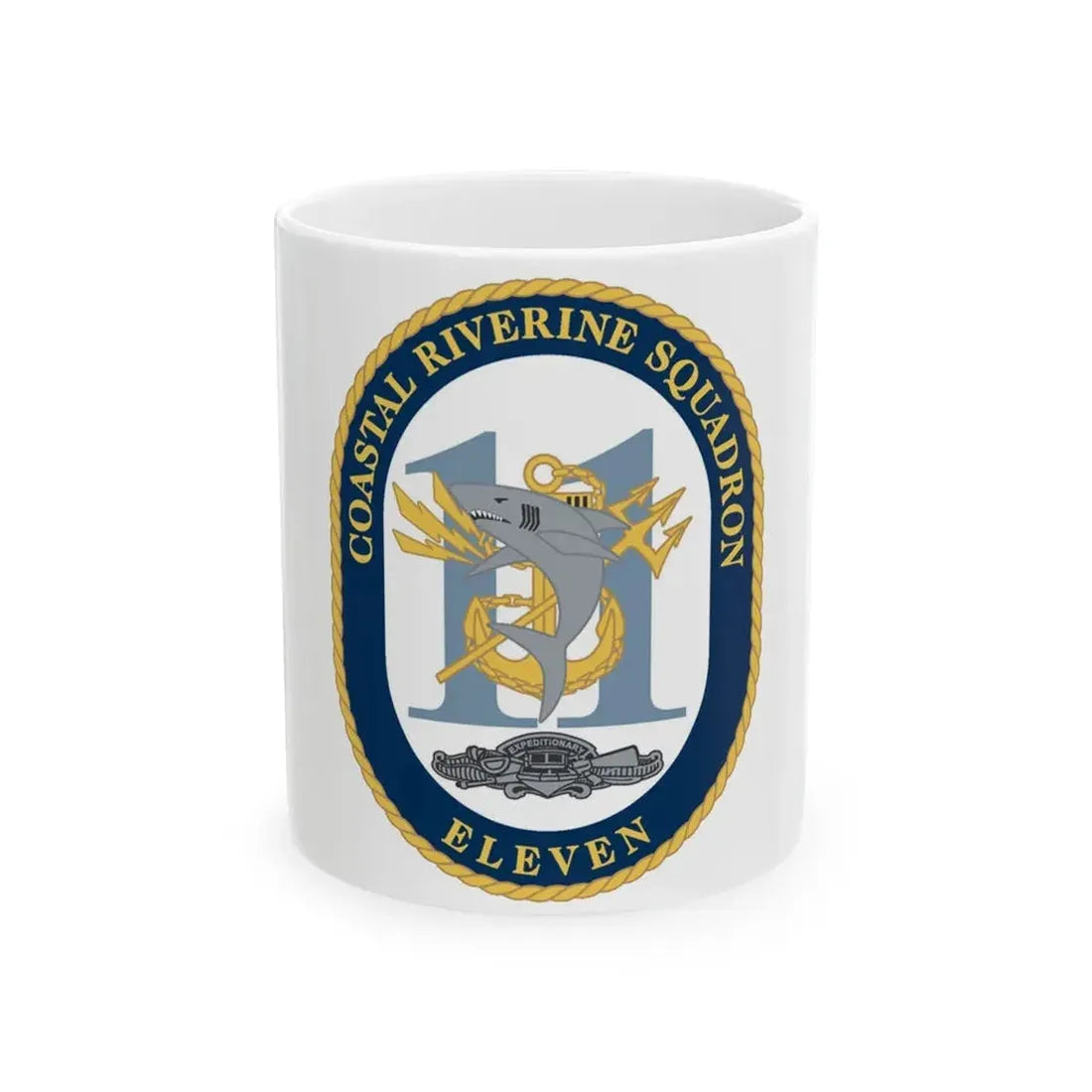 Coastal Riverine Sq Eleven (U.S. Navy) White Coffee Mug 11oz - Go Mug Yourself
