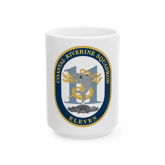 Coastal Riverine Sq Eleven (U.S. Navy) White Coffee Mug 15oz - Go Mug Yourself