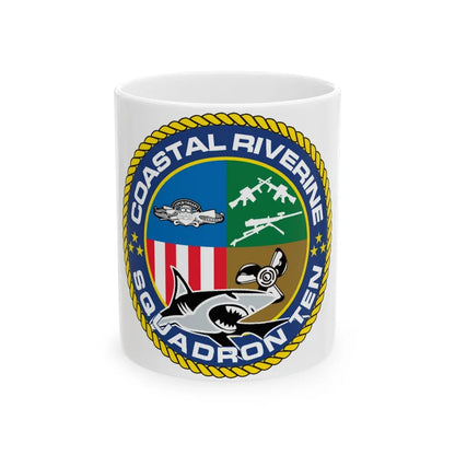 Coastal Riverine Squadron 10 (U.S. Navy) White Coffee Mug-11oz-Go Mug Yourself