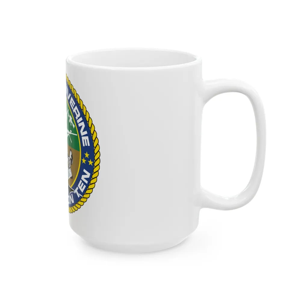 Coastal Riverine Squadron 10 (U.S. Navy) White Coffee Mug-Go Mug Yourself