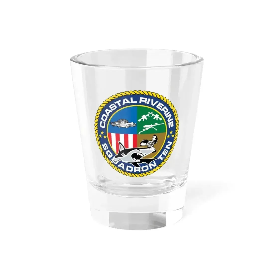 Coastal Riverine Squadron 10 (U.S. Navy) Shot Glass 1.5oz 1.5oz - Go Mug Yourself