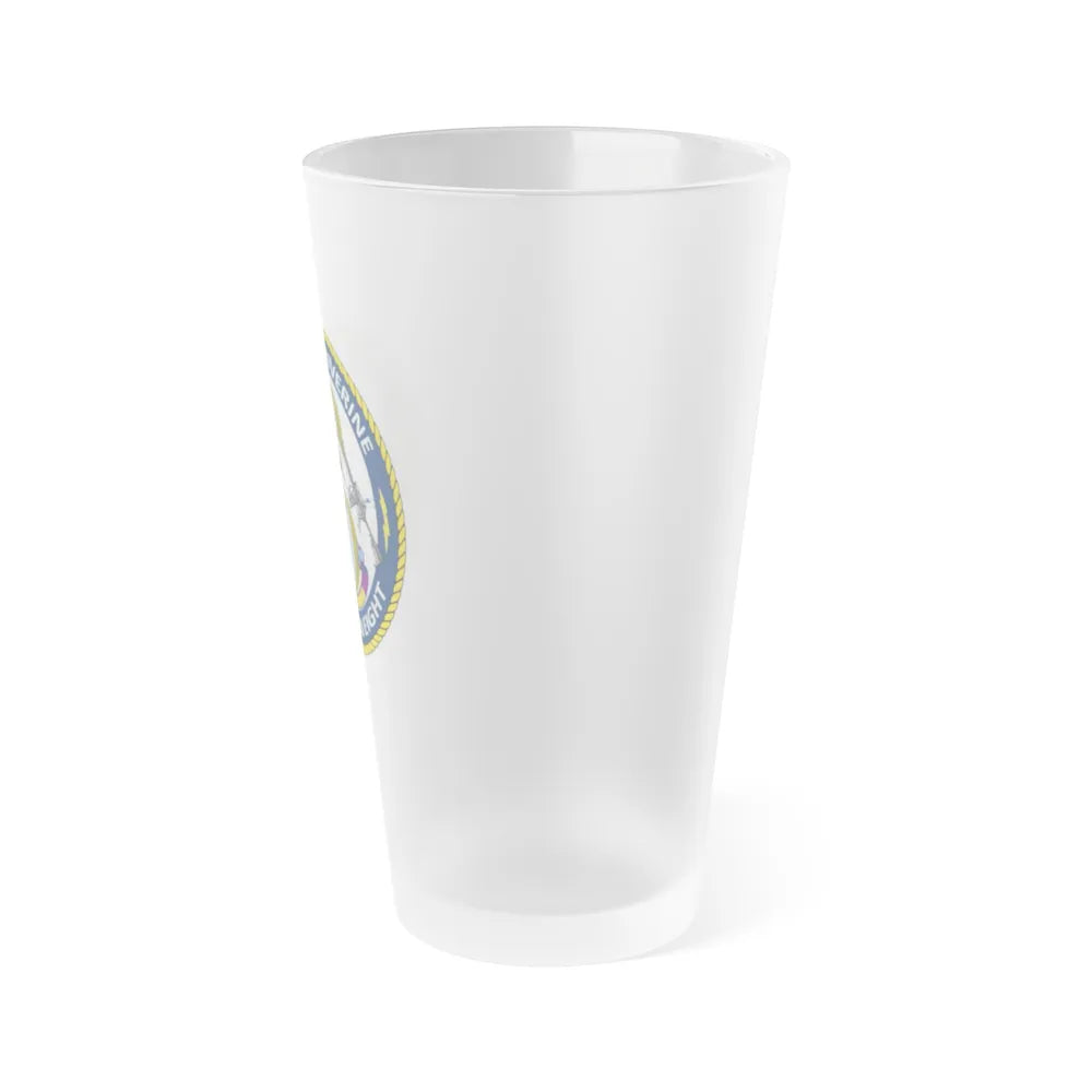 Coastal Riverine Squadron 8 (U.S. Navy) Frosted Pint Glass 16oz-Go Mug Yourself