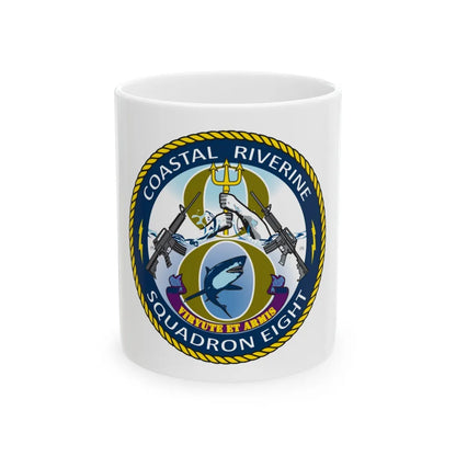 Coastal Riverine Squadron 8 (U.S. Navy) White Coffee Mug-11oz-Go Mug Yourself