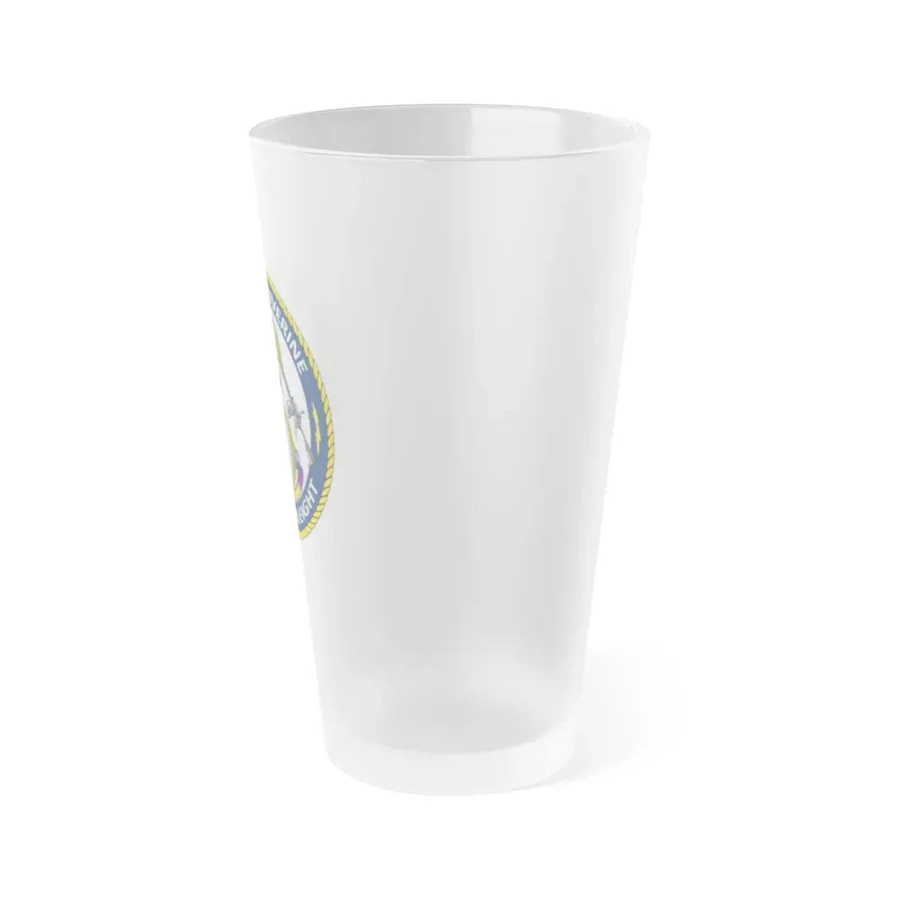 Coastal Riverine Squadron 8 (U.S. Navy) Frosted Pint Glass 16oz - Go Mug Yourself