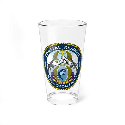 Coastal Riverine Squadron 8 (U.S. Navy) Pint Glass 16oz - Go Mug Yourself