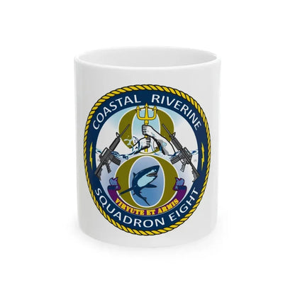 Coastal Riverine Squadron 8 (U.S. Navy) White Coffee Mug 11oz - Go Mug Yourself