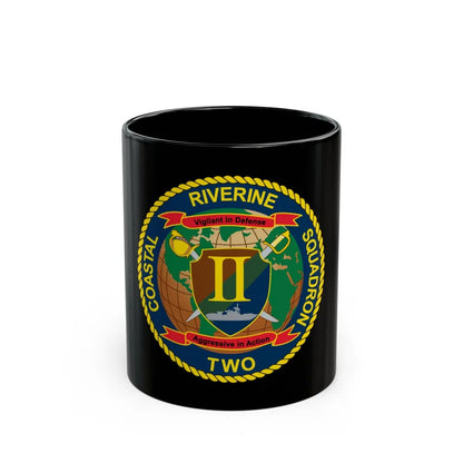 Coastal Riverine Squadron Two (U.S. Navy) Black Coffee Mug-11oz-Go Mug Yourself