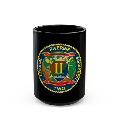 Coastal Riverine Squadron Two (U.S. Navy) Black Coffee Mug 15oz - Go Mug Yourself