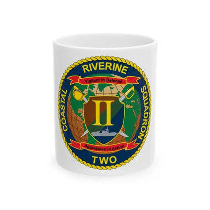 Coastal Riverine Squadron Two (U.S. Navy) White Coffee Mug 11oz - Go Mug Yourself