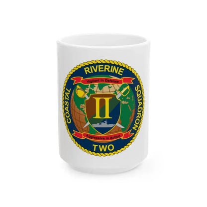 Coastal Riverine Squadron Two (U.S. Navy) White Coffee Mug 15oz - Go Mug Yourself