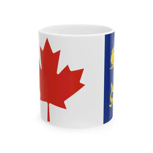 Coastguard Flag of Canada (Canada) White Coffee Mug 11oz - Go Mug Yourself