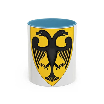 Coat and Shield of Arms of Otto IV, Holy Roman Emperor - Accent Coffee Mug 11oz Light Blue - Go Mug Yourself