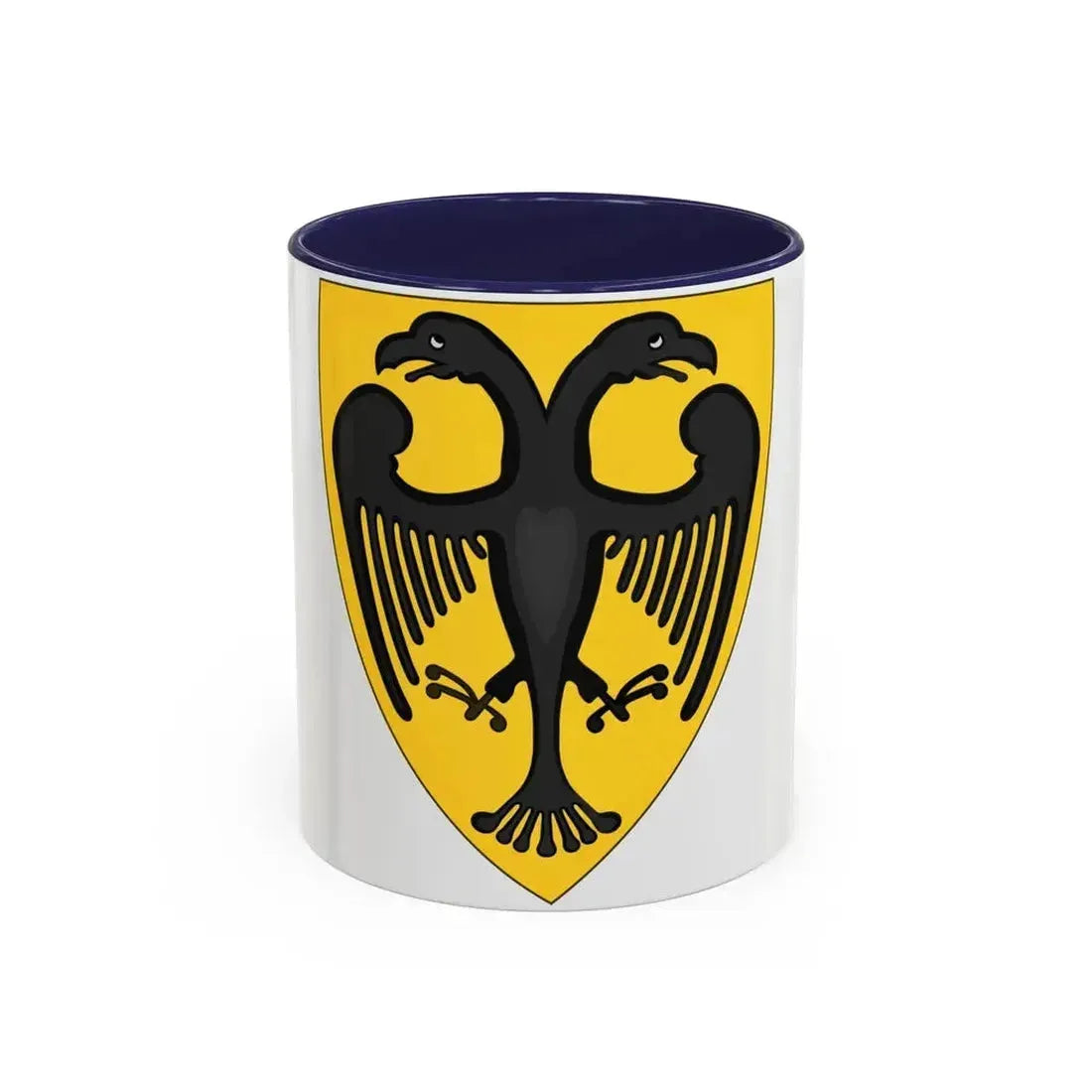 Coat and Shield of Arms of Otto IV, Holy Roman Emperor - Accent Coffee Mug 11oz Navy - Go Mug Yourself