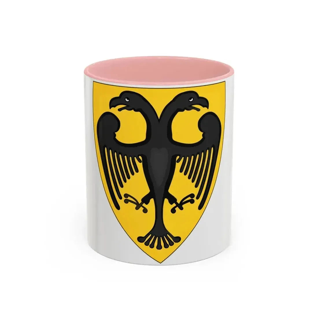 Coat and Shield of Arms of Otto IV, Holy Roman Emperor - Accent Coffee Mug 11oz Pink - Go Mug Yourself