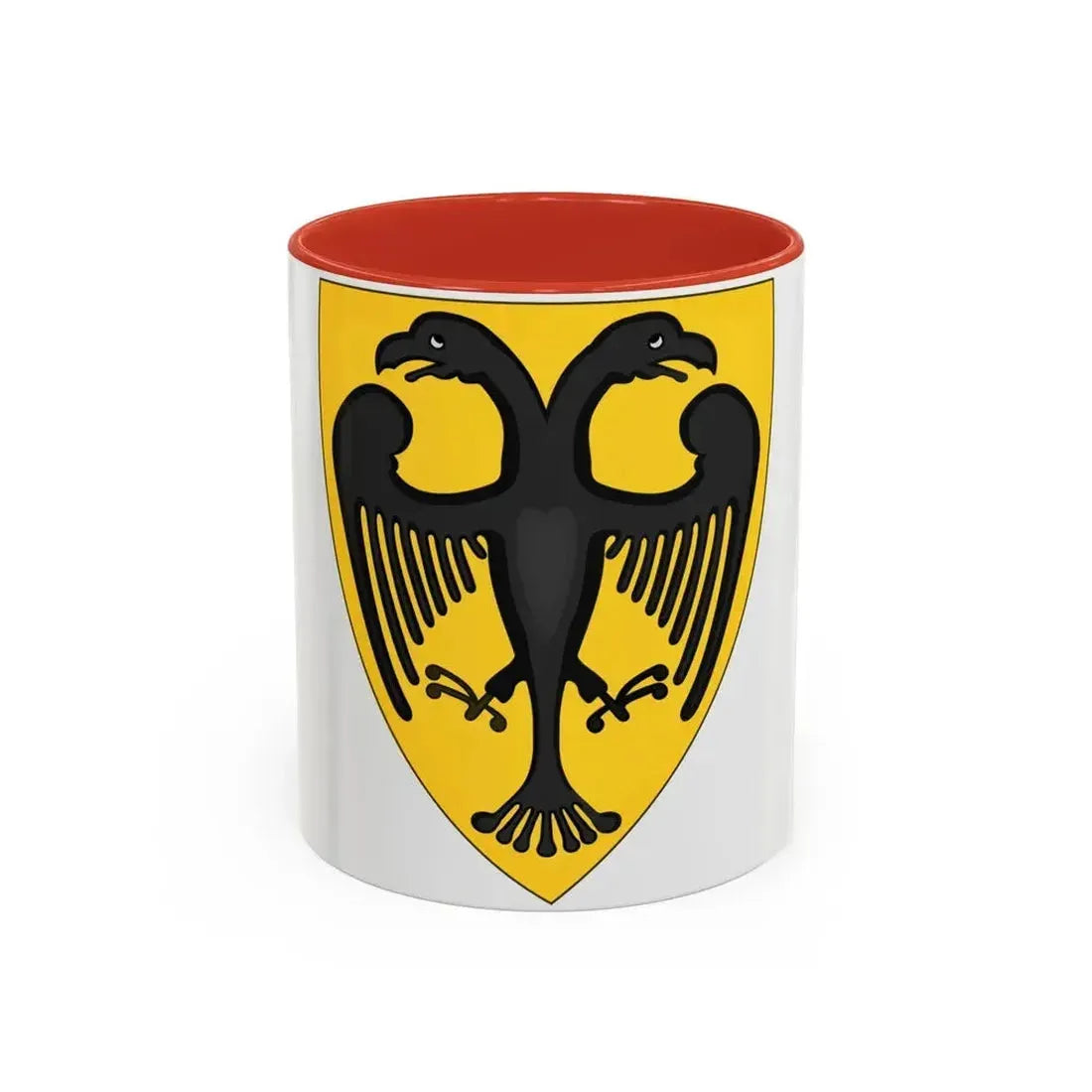 Coat and Shield of Arms of Otto IV, Holy Roman Emperor - Accent Coffee Mug 11oz Red - Go Mug Yourself