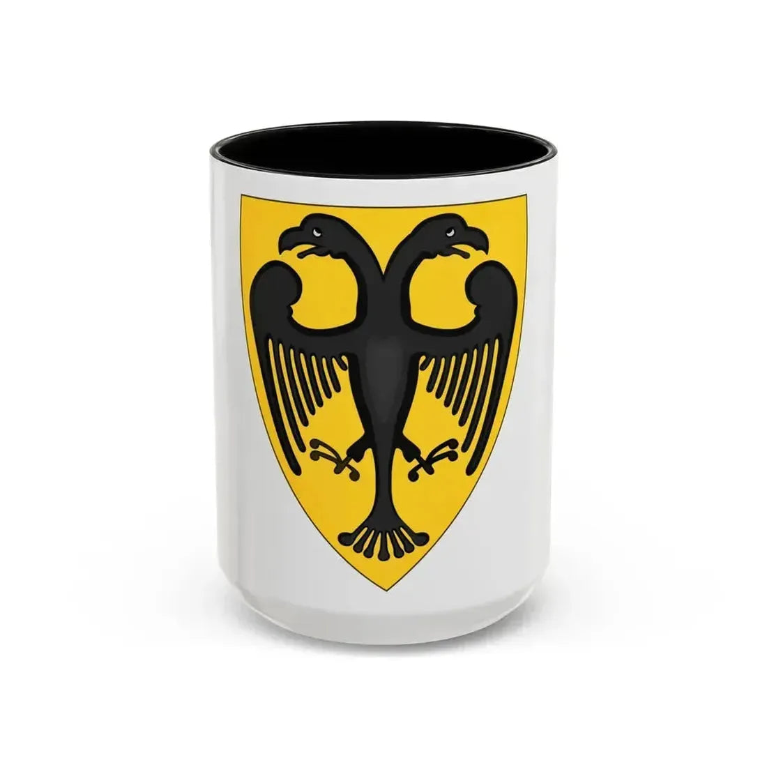Coat and Shield of Arms of Otto IV, Holy Roman Emperor - Accent Coffee Mug 15oz Black - Go Mug Yourself