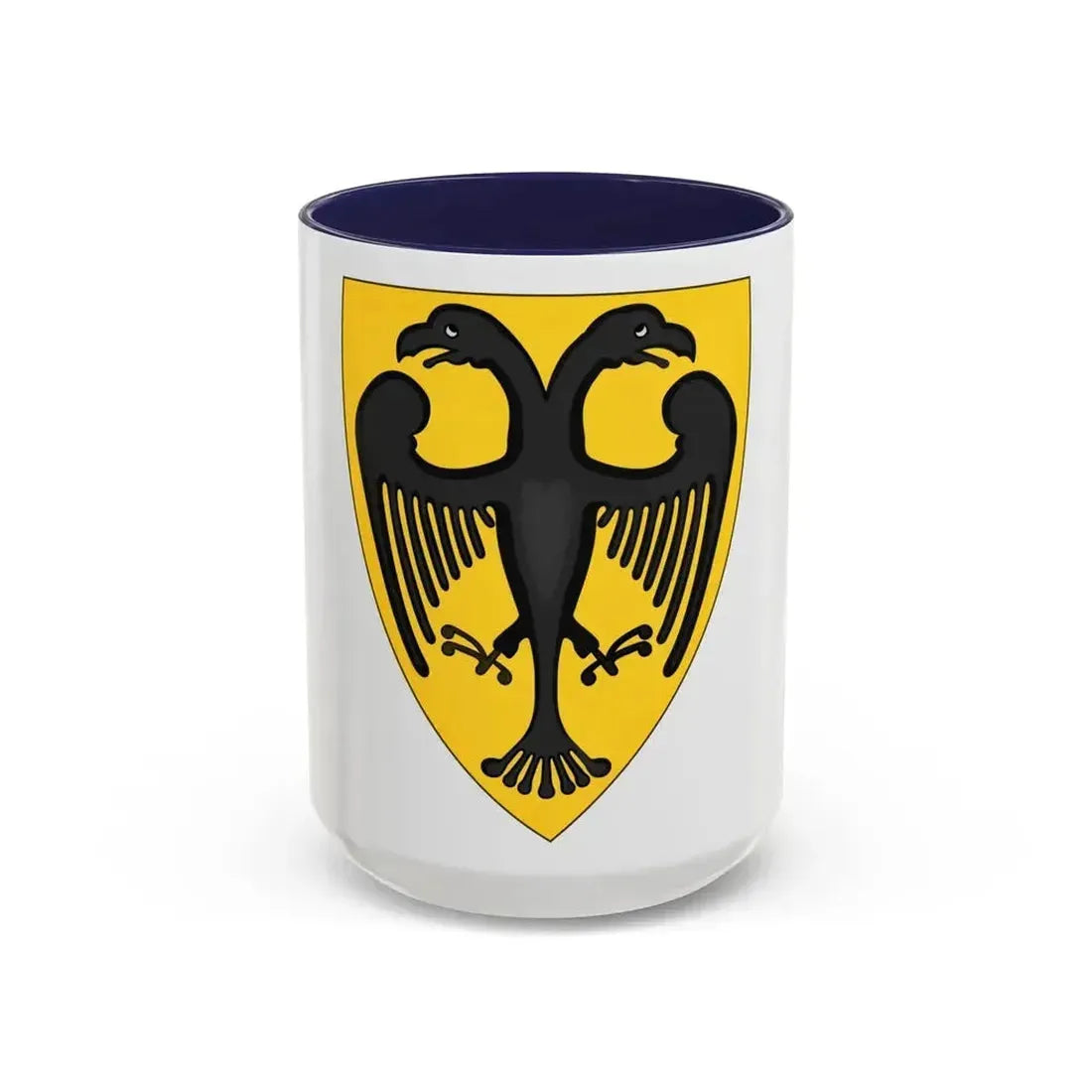 Coat and Shield of Arms of Otto IV, Holy Roman Emperor - Accent Coffee Mug 15oz Navy - Go Mug Yourself